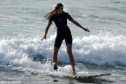 Elle MacPherson In Some Surfing Candids In Sydney