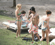 Ashlee Simpson bikini candids