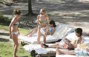 Ashlee Simpson bikini candids