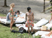 Ashlee Simpson bikini candids