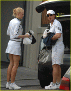 Nicole Kidman In White Tennis Outfit pictures
