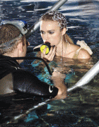 Keira Knightley at Underwater Shoo for Fresh Campaign for Water Aid