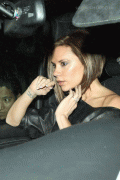 Victoria Beckham in car Pictures