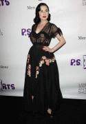 Dita Von Teese @ 15th Annual LA Antique Show Opening Night in Santa Monica 4/21/10